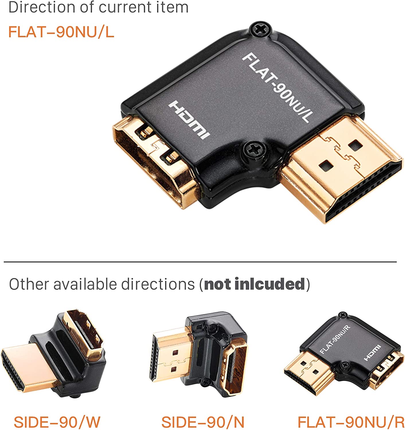 Zeskit FLAT-90NU 90° HDMI 轉接器